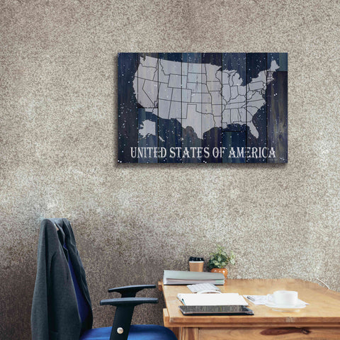 Image of 'Navy United States of America' by Cindy Jacobs, Canvas Wall Art,40 x 26