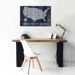 'Navy United States of America' by Cindy Jacobs, Canvas Wall Art,40 x 26