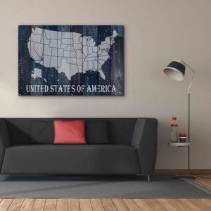 'Navy United States of America' by Cindy Jacobs, Canvas Wall Art,60 x 40