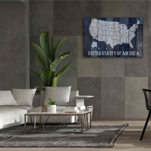 Image of 'Navy United States of America' by Cindy Jacobs, Canvas Wall Art,60 x 40