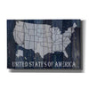 'Navy United States of America' by Cindy Jacobs, Canvas Wall Art