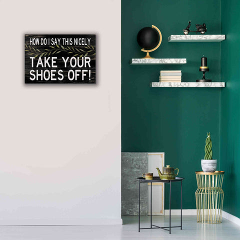 Image of 'Take Your Shoes Off' by Cindy Jacobs, Canvas Wall Art,26 x 18