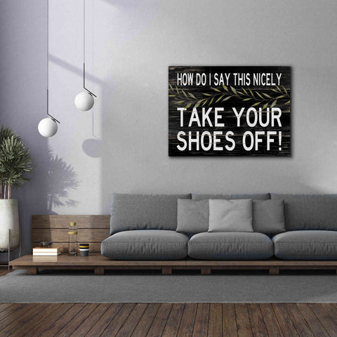 Image of 'Take Your Shoes Off' by Cindy Jacobs, Canvas Wall Art,54 x 40