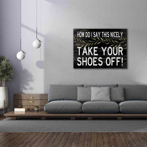 'Take Your Shoes Off' by Cindy Jacobs, Canvas Wall Art,54 x 40