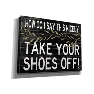 'Take Your Shoes Off' by Cindy Jacobs, Canvas Wall Art