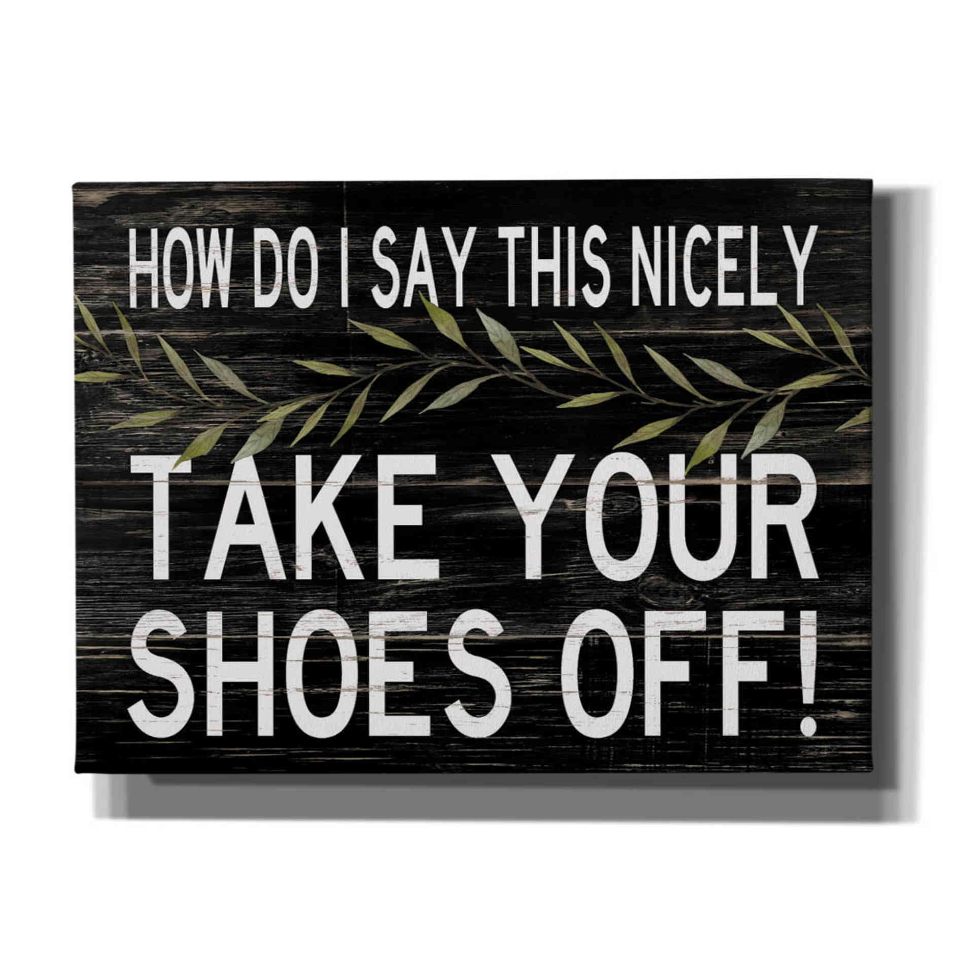 'Take Your Shoes Off' by Cindy Jacobs, Canvas Wall Art