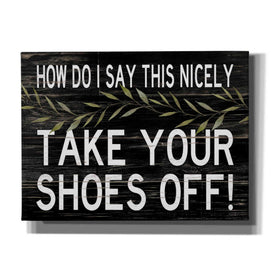 'Take Your Shoes Off' by Cindy Jacobs, Canvas Wall Art