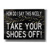 'Take Your Shoes Off' by Cindy Jacobs, Canvas Wall Art