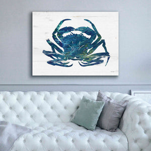 'Blue Coastal Crab' by Cindy Jacobs, Canvas Wall Art,54 x 40