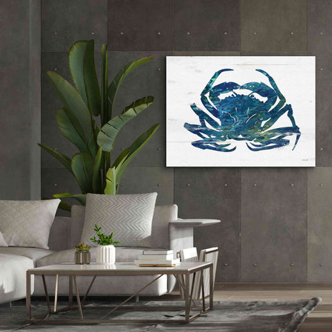 Image of 'Blue Coastal Crab' by Cindy Jacobs, Canvas Wall Art,54 x 40