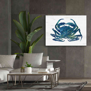 'Blue Coastal Crab' by Cindy Jacobs, Canvas Wall Art,54 x 40