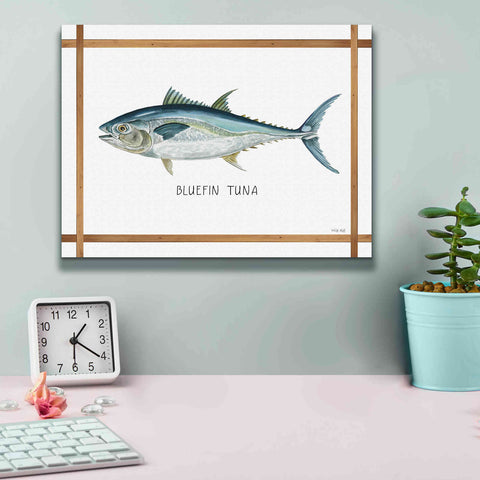 Image of 'Bluefin Tuna on White' by Cindy Jacobs, Canvas Wall Art,16 x 12