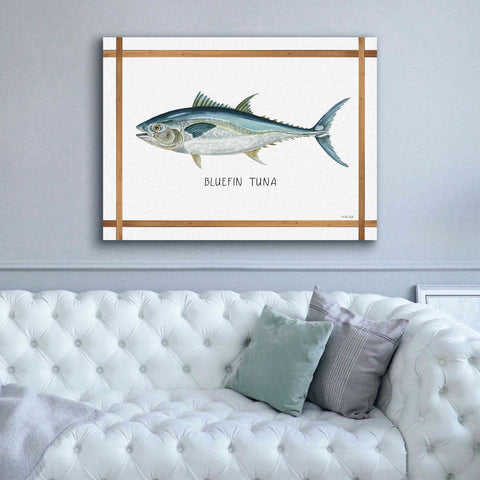 Image of 'Bluefin Tuna on White' by Cindy Jacobs, Canvas Wall Art,54 x 40