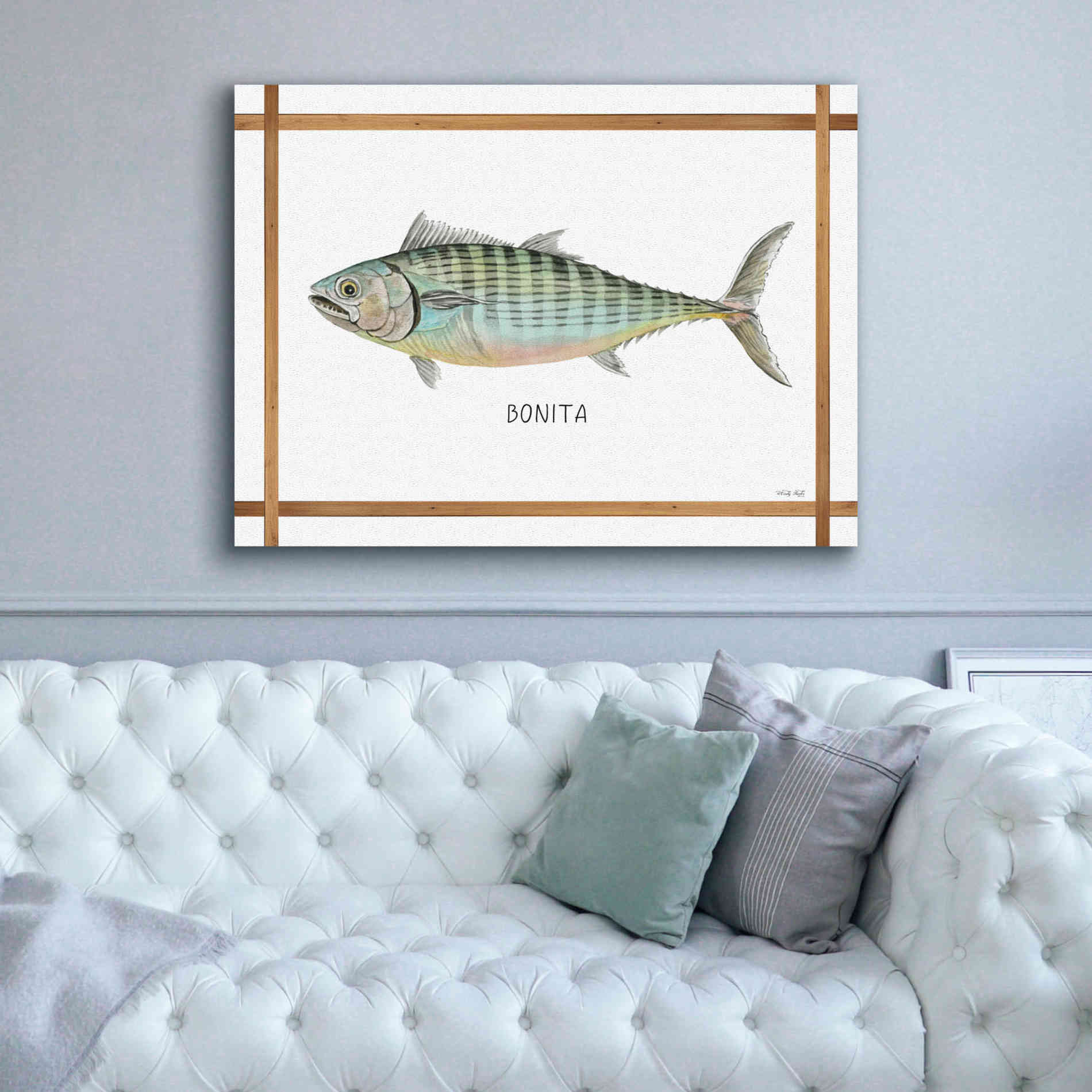 'Bonita on White' by Cindy Jacobs, Canvas Wall Art,54 x 40