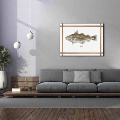 Image of 'Cod on White' by Cindy Jacobs, Canvas Wall Art,54 x 40