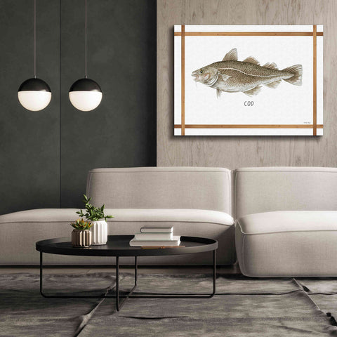 Image of 'Cod on White' by Cindy Jacobs, Canvas Wall Art,54 x 40