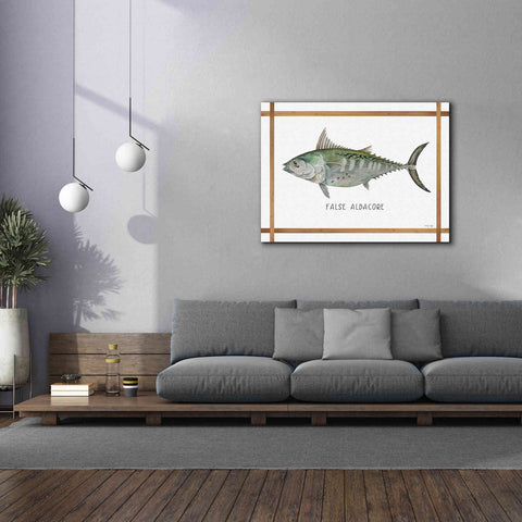 Image of 'False Albacore on White' by Cindy Jacobs, Canvas Wall Art,54 x 40