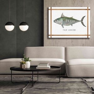 'False Albacore on White' by Cindy Jacobs, Canvas Wall Art,54 x 40