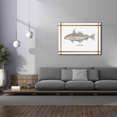 Image of 'Haddock on White' by Cindy Jacobs, Canvas Wall Art,54 x 40