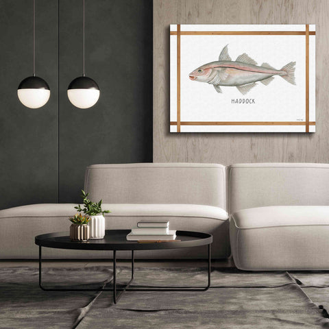 Image of 'Haddock on White' by Cindy Jacobs, Canvas Wall Art,54 x 40