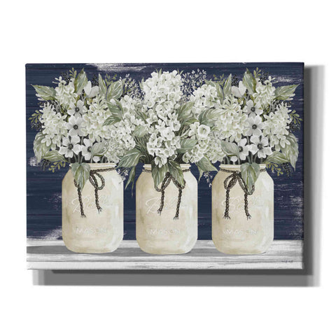 Image of 'White Floral Trio' by Cindy Jacobs, Canvas Wall Art