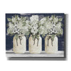 'White Floral Trio' by Cindy Jacobs, Canvas Wall Art
