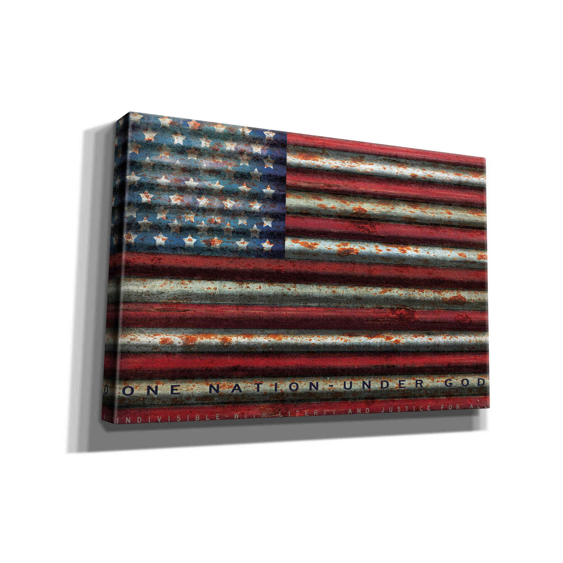 'One Nation Under God on Metal' by Cindy Jacobs, Canvas Wall Art