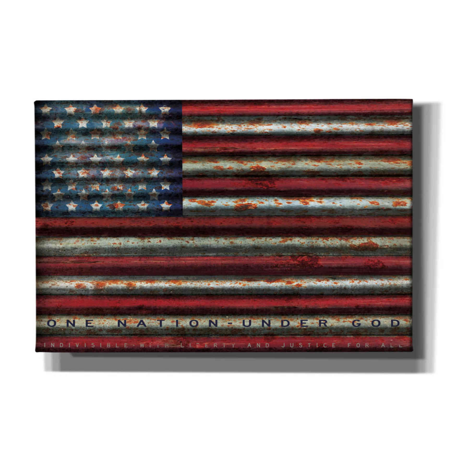 'One Nation Under God on Metal' by Cindy Jacobs, Canvas Wall Art