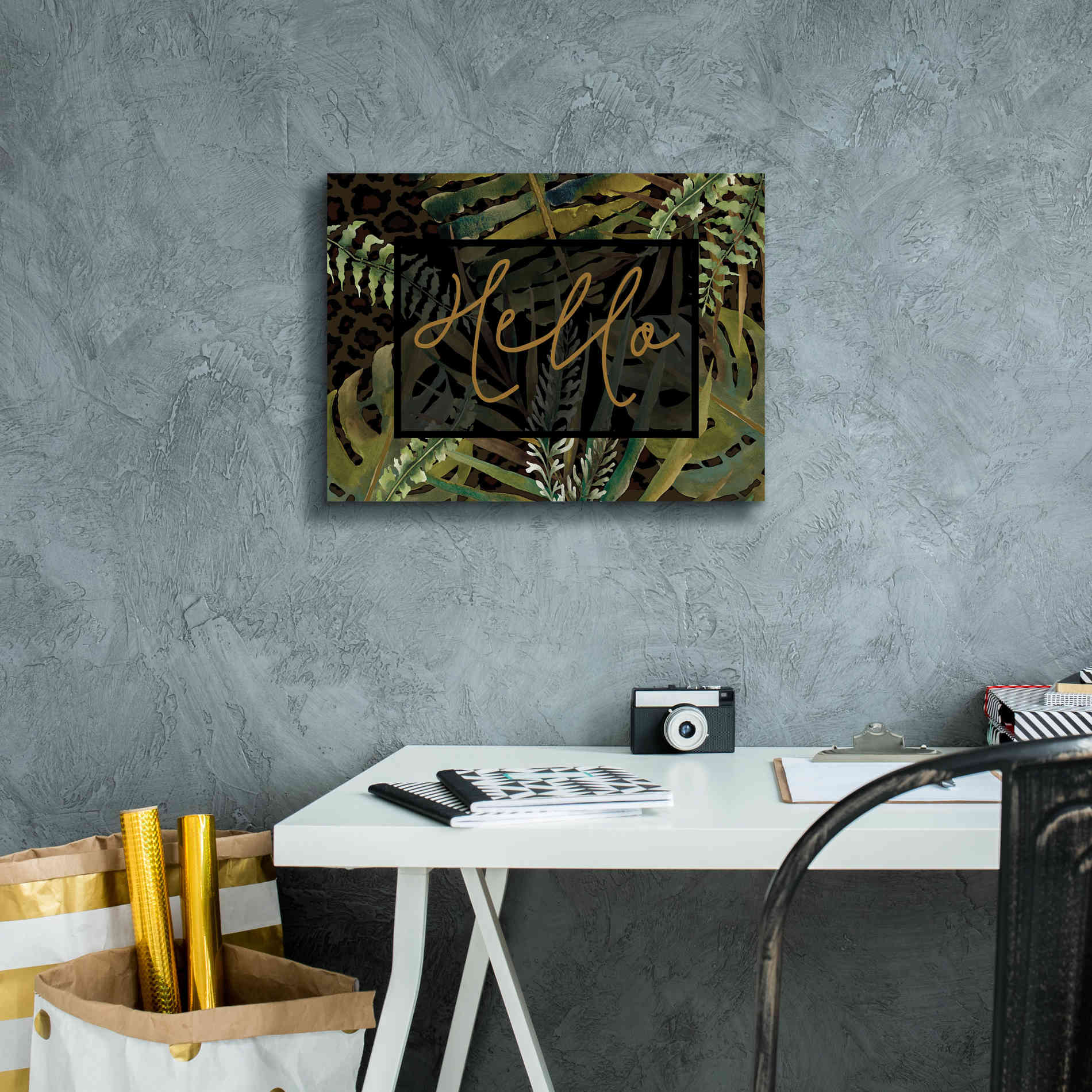 'Tropical Hello' by Cindy Jacobs, Canvas Wall Art,16 x 12