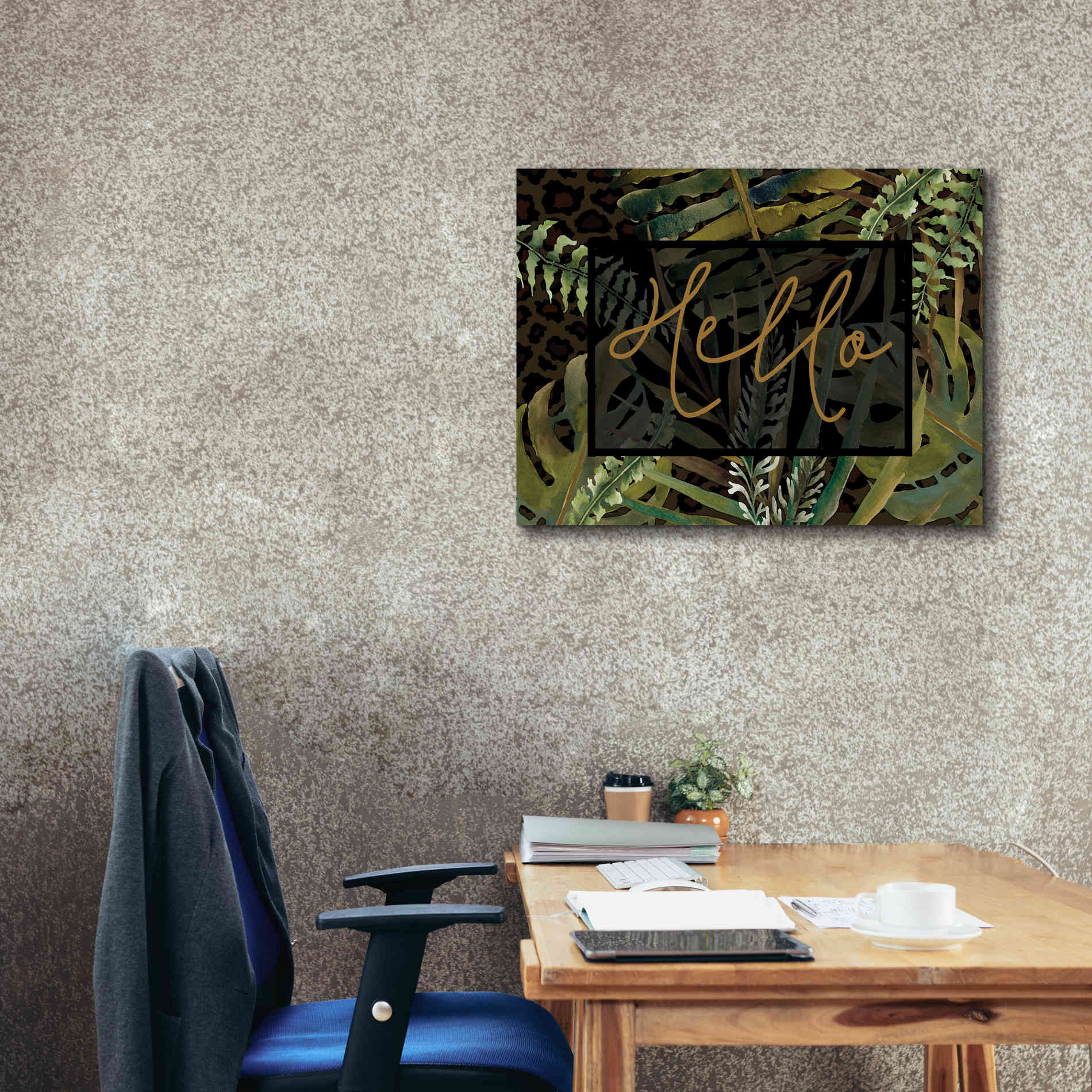 'Tropical Hello' by Cindy Jacobs, Canvas Wall Art,34 x 26