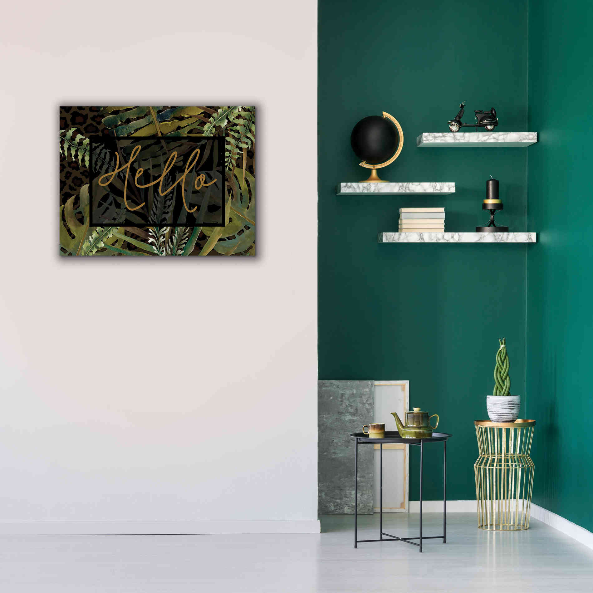 'Tropical Hello' by Cindy Jacobs, Canvas Wall Art,34 x 26