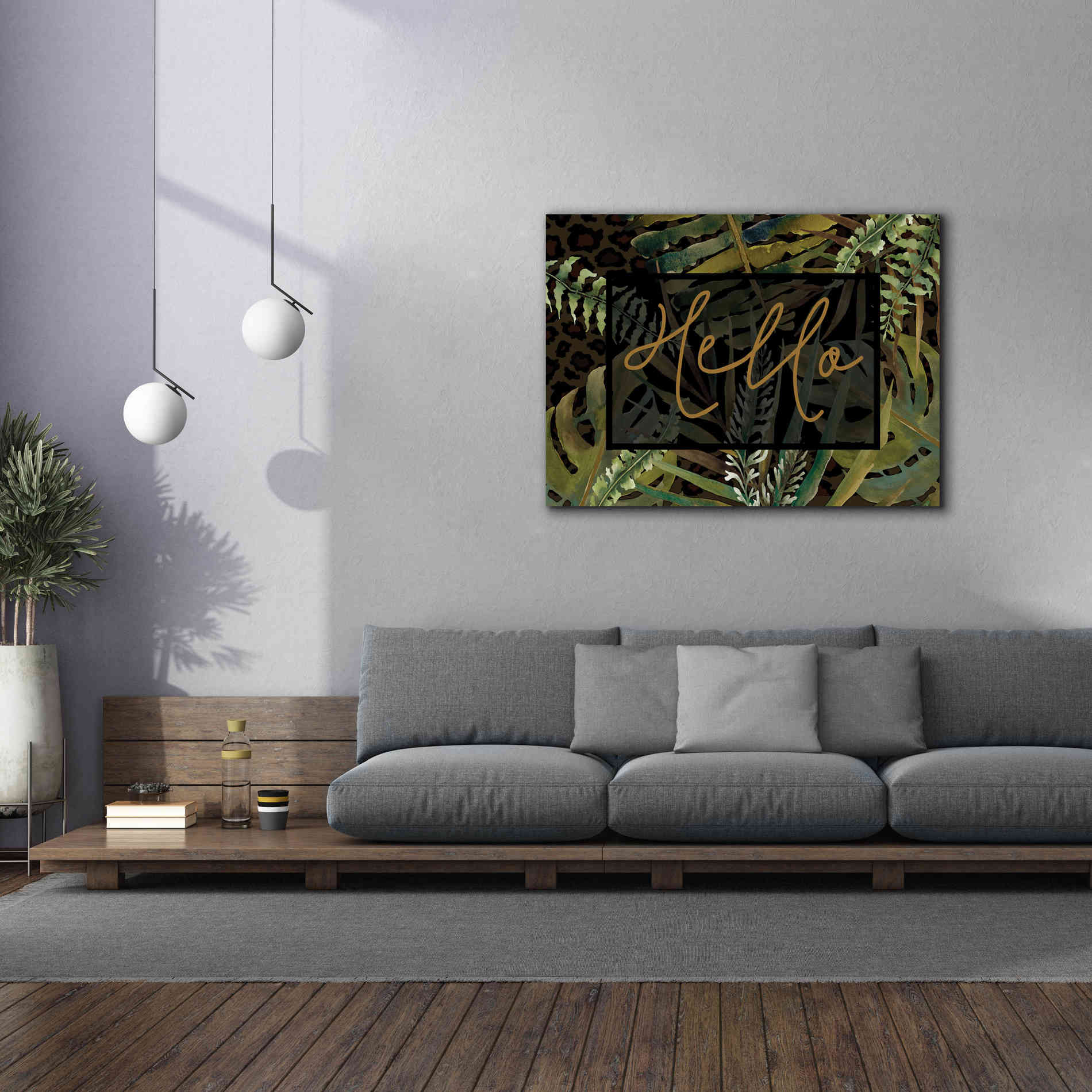 'Tropical Hello' by Cindy Jacobs, Canvas Wall Art,54 x 40