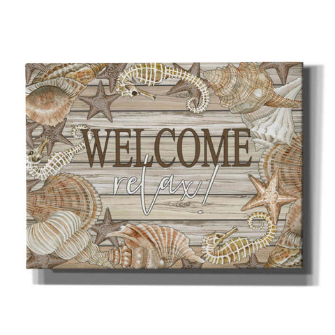 Image of 'Beach Welcome and Relax' by Cindy Jacobs, Canvas Wall Art