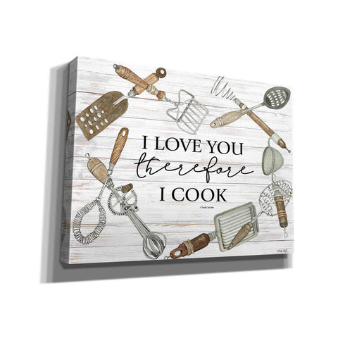 Image of 'I Love You Therefore I Cook' by Cindy Jacobs, Canvas Wall Art