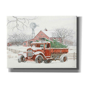 'Windmill Winter' by Cindy Jacobs, Canvas Wall Art