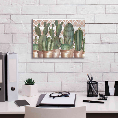 Image of 'Geo Succulents' by Cindy Jacobs, Canvas Wall Art,16 x 12