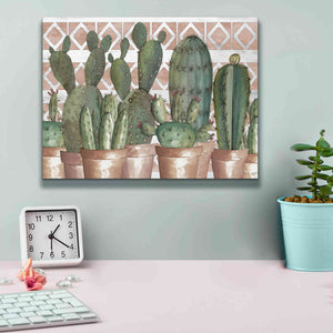 'Geo Succulents' by Cindy Jacobs, Canvas Wall Art,16 x 12