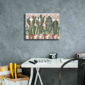 'Geo Succulents' by Cindy Jacobs, Canvas Wall Art,16 x 12