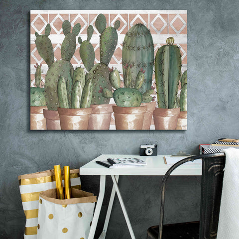 Image of 'Geo Succulents' by Cindy Jacobs, Canvas Wall Art,34 x 26