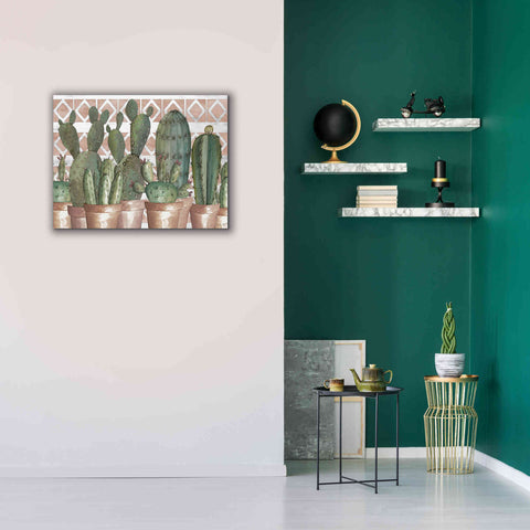 Image of 'Geo Succulents' by Cindy Jacobs, Canvas Wall Art,34 x 26