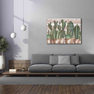 'Geo Succulents' by Cindy Jacobs, Canvas Wall Art,54 x 40