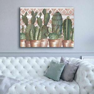 'Geo Succulents' by Cindy Jacobs, Canvas Wall Art,54 x 40