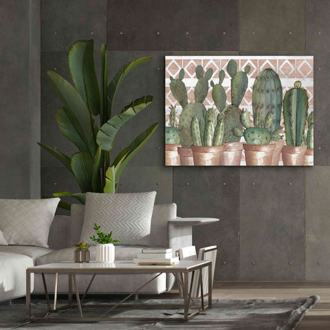 Image of 'Geo Succulents' by Cindy Jacobs, Canvas Wall Art,54 x 40