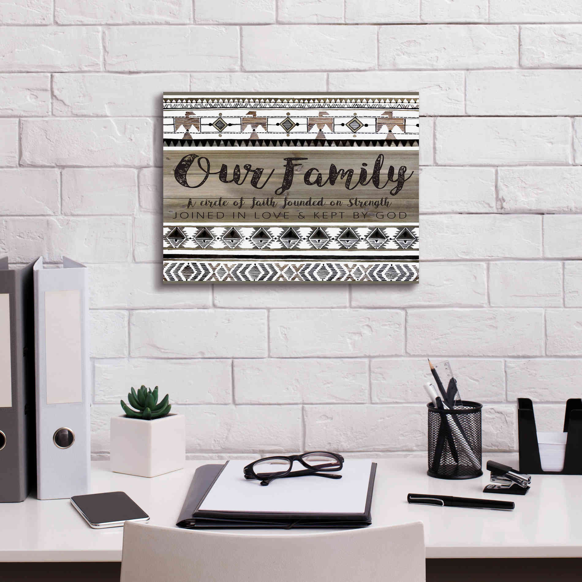 'Our Family' by Cindy Jacobs, Canvas Wall Art,16 x 12