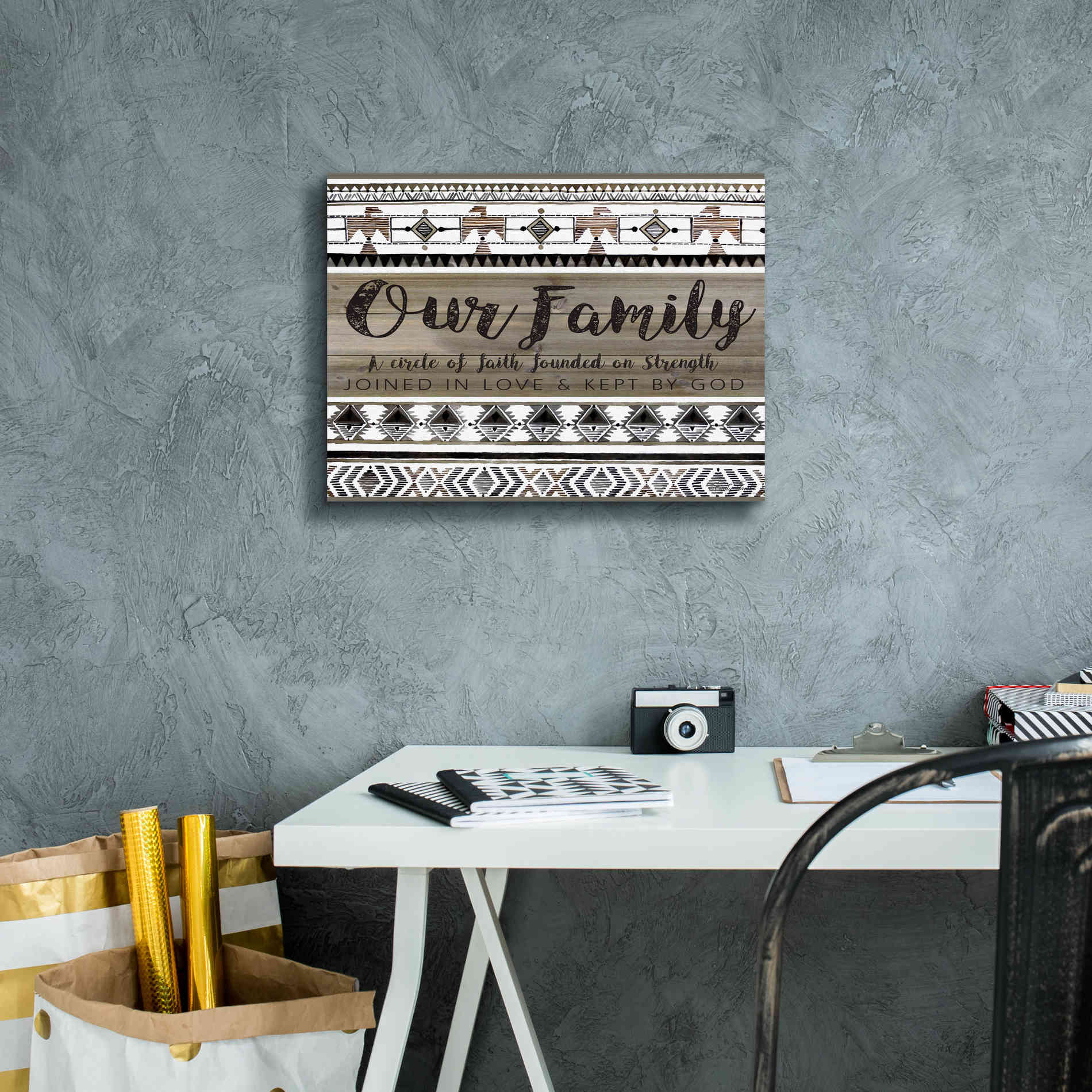 'Our Family' by Cindy Jacobs, Canvas Wall Art,16 x 12