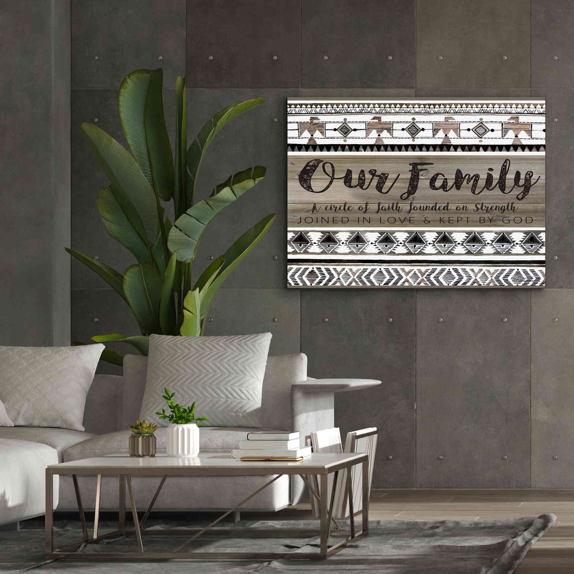 'Our Family' by Cindy Jacobs, Canvas Wall Art,54 x 40