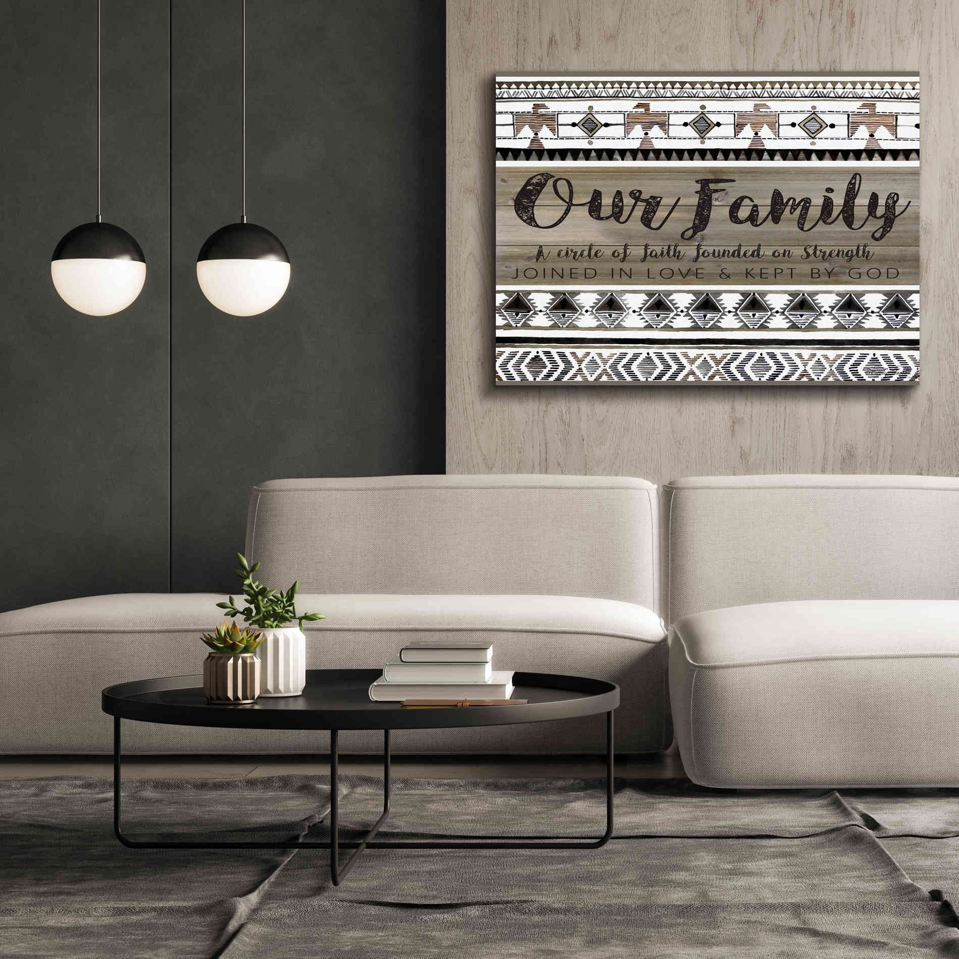 'Our Family' by Cindy Jacobs, Canvas Wall Art,54 x 40