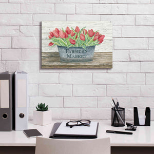 'Farmer's Market Tulips' by Cindy Jacobs, Canvas Wall Art,18 x 12