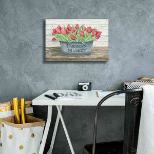 'Farmer's Market Tulips' by Cindy Jacobs, Canvas Wall Art,18 x 12