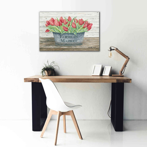 Image of 'Farmer's Market Tulips' by Cindy Jacobs, Canvas Wall Art,40 x 26